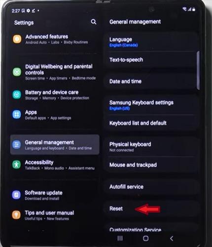 How To Reset Network Setting On A Samsung Galaxy Z Fold 3 Androidyii