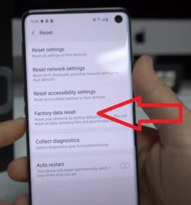 How To Factory Reset a Samsung Galaxy S10 Step 4