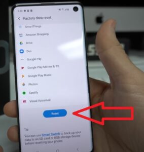 How To Factory Reset a Samsung Galaxy S10 Step 5