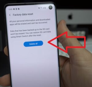 How To Factory Reset a Samsung Galaxy S10 Step 6