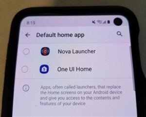 How to Change Default Home Screen Launcher Galaxy S10 or S10+ Step 7