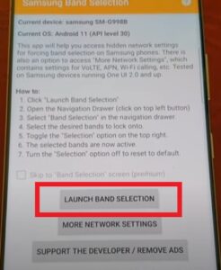 How To Turn off 5G on a Samsung Galaxy S21 Verizon and AT&T Step 3