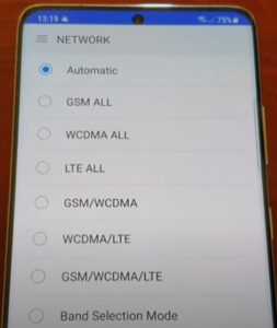 How To Turn off 5G on a Samsung Galaxy S21 Verizon and AT&T Step 4