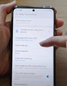 How To Enable Disable Bixby Voice Wake-Up Galaxy S21 Step 7
