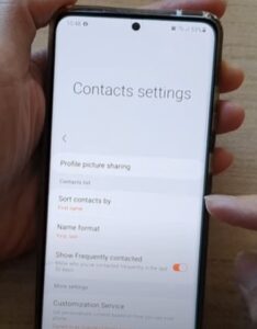 How To Sort Contacts By First Name or Last Name Galaxy S21