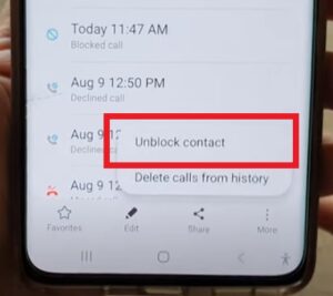 How To Unblock a Contact on a Galaxy S21