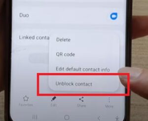 How To Unblock a Contact on a Galaxy S21 Step 4