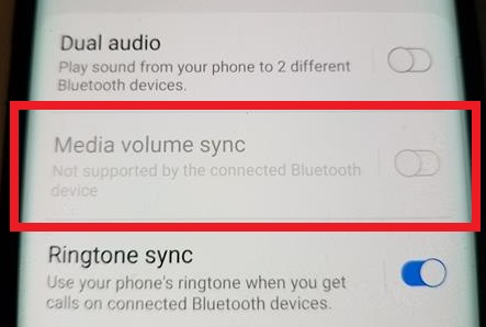 Older Android Version Prior to 10.0 Media Volume Sync