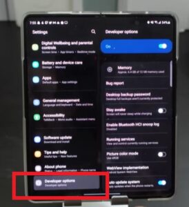 How To Force Dark Mode On All Apps Galaxy Z Fold3 Step 5