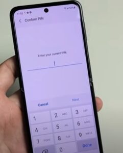 How To Setup Fingerprint On Samsung Galaxy Z Flip 3 Step 4