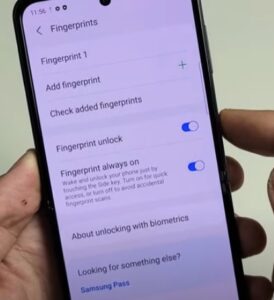 How To Setup Fingerprint Scan Samsung Galaxy Z Flip 3
