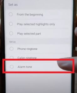 How to Set Samsung Music Player Songs as an Wake Up Alarm Step 4