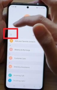 How to Sort Contacts By First Name and Last Name Samsung Galaxy Step 2