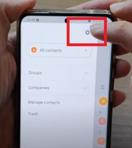 How to Sort Contacts By First Name and Last Name Samsung Galaxy Step 3
