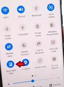 How To Turn On Blue Light Filter On A Samsung Galaxy S20, S21 and S22