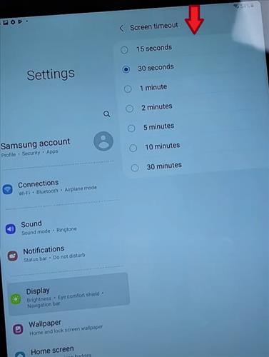 samsung tablet screen time limit