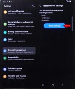 How To Reset Network Setting On A Samsung Galaxy Z Fold3