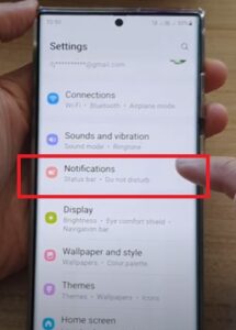 How To Allow Contact to Call or Text when Do Not Disturb Is On Galaxy S22 Step 2