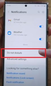 How To Allow Contact to Call or Text when Do Not Disturb Is On Galaxy S22 Step 3