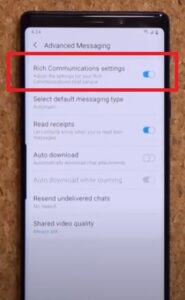 How To Enable RCS Chat on an Android Smartphone Step 5
