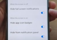 Hide Full Screen Notifications When Screen is Off Galaxy S22