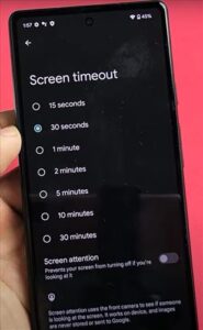 How to Change Screen Timeout on a Pixel 6a